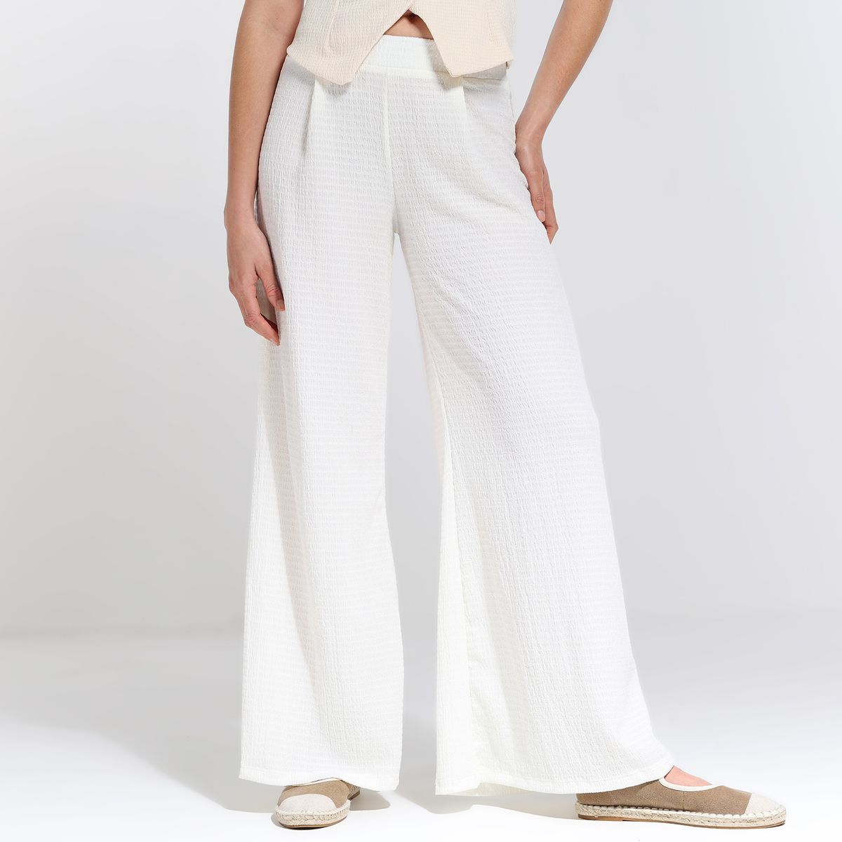 SYBILLA - Pantalón Wide leg Mujer Tiro alto Sybilla