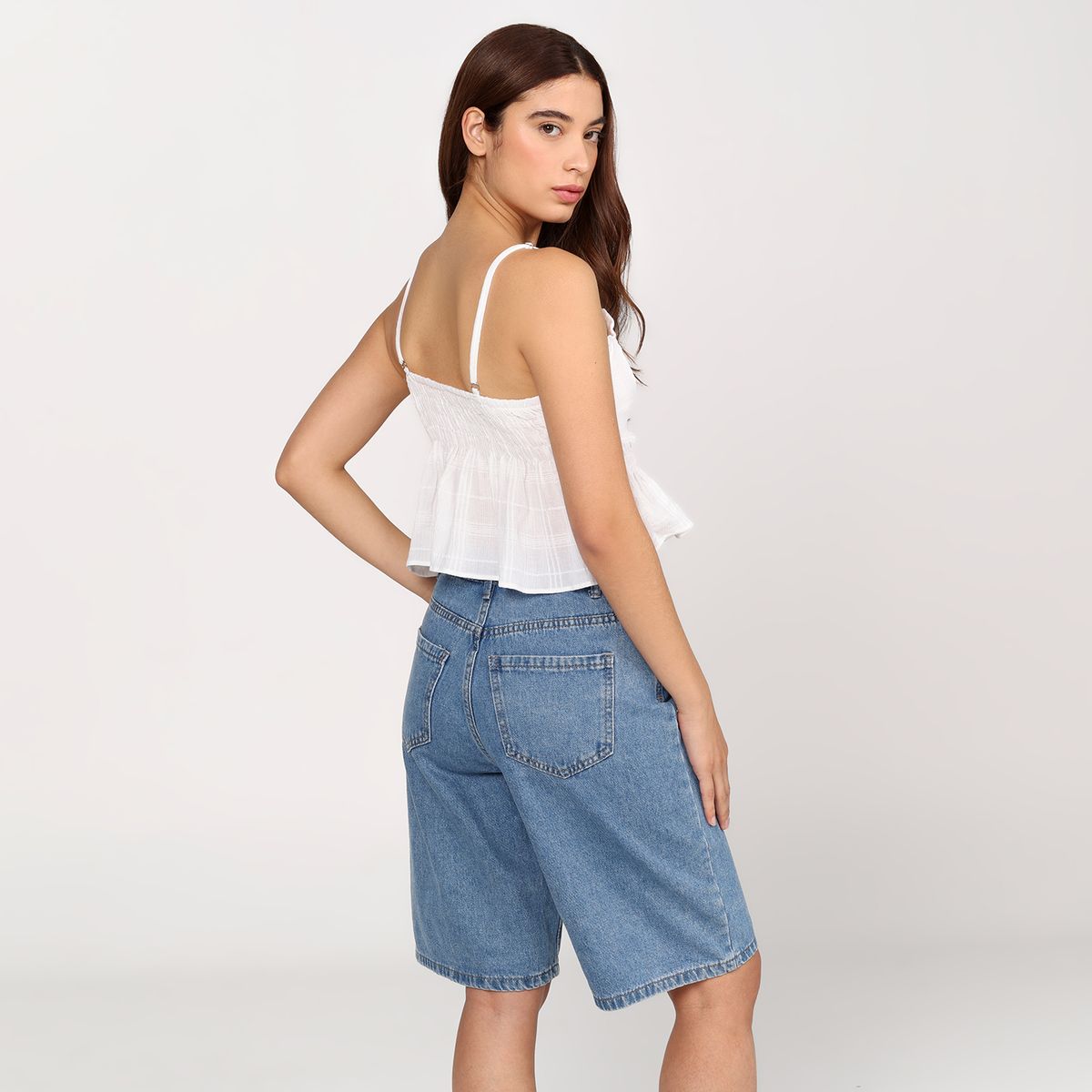 SYBILLA - Top esqueleto Mujer Con aplique Manga corta de Algodón Sybilla