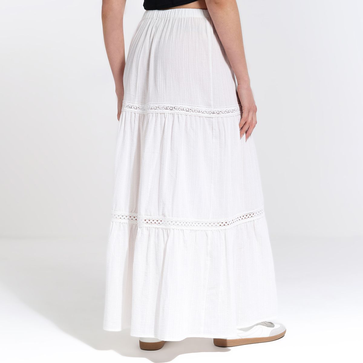 SYBILLA - Falda Maxi Mujer de Algodón Sybilla