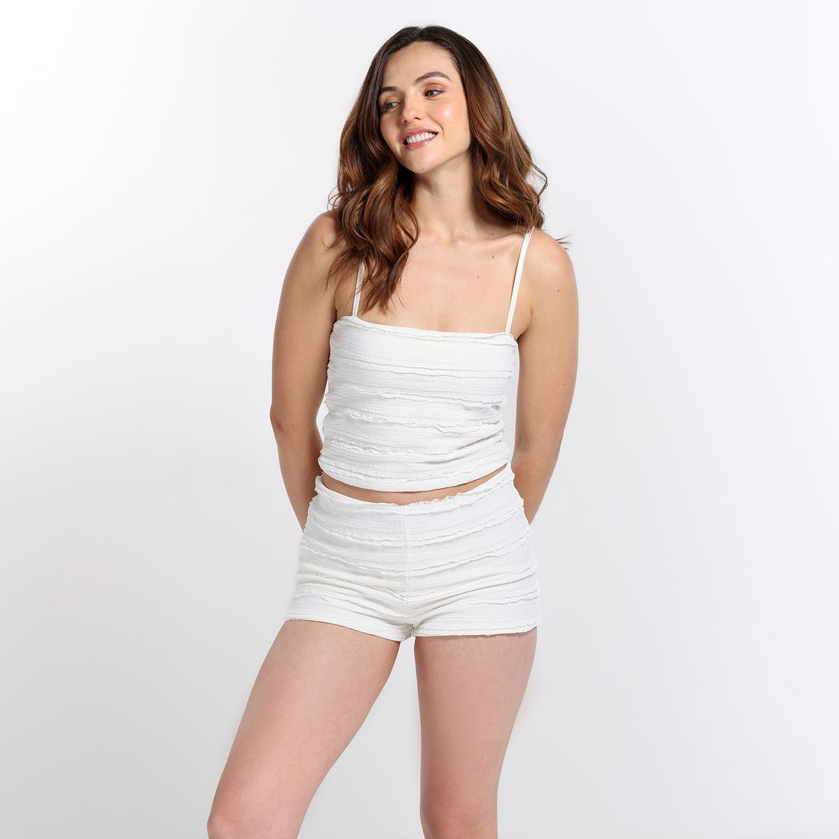 SYBILLA - Short Mujer Tiro bajo con Taches Sybilla