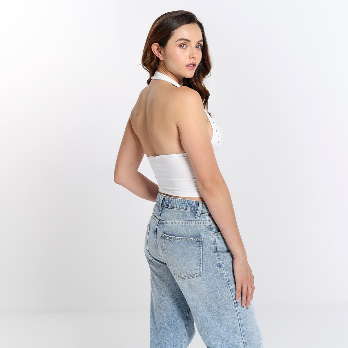 SYBILLA - Top esqueleto Mujer Taches Sin mangas de Algodón Sybilla