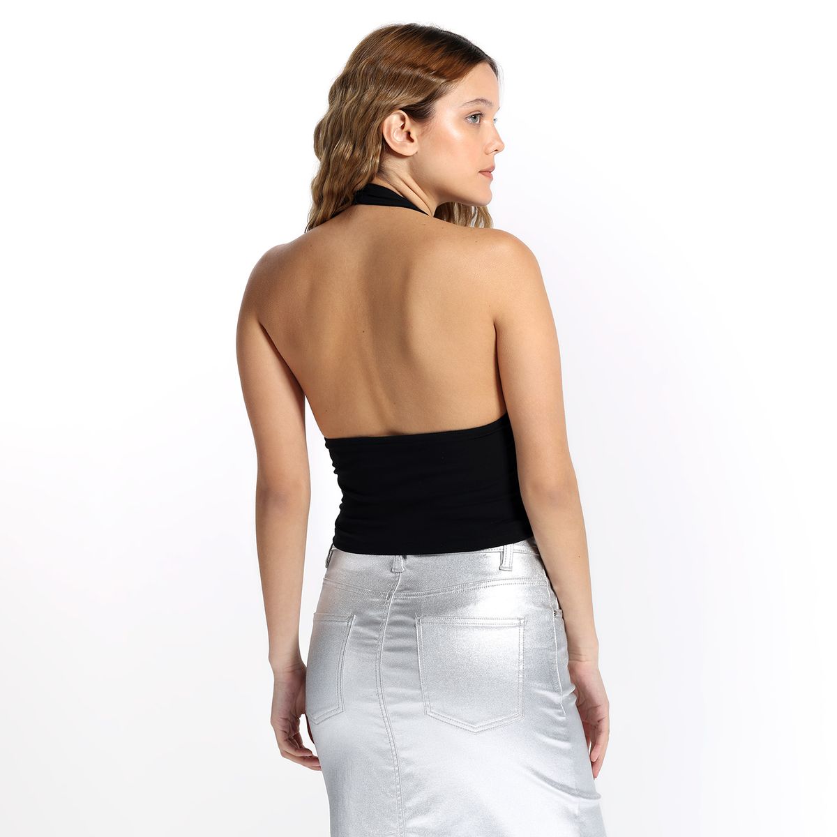 SYBILLA - Top esqueleto Mujer Taches Sin mangas de Algodón Sybilla