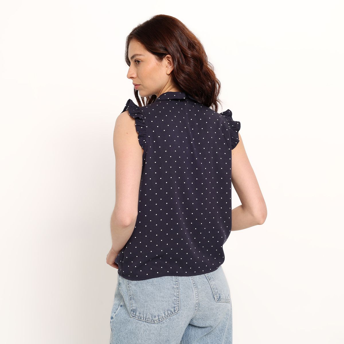 SYBILLA - Blusa Mujer Anudada Sin mangas Sybilla