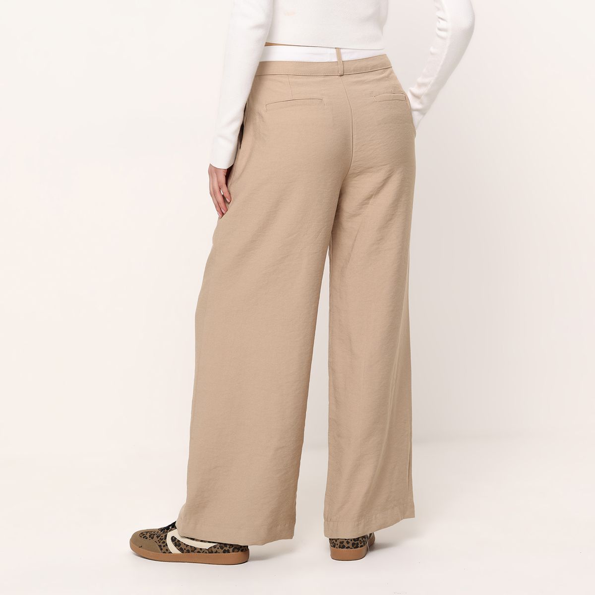 SYBILLA - Pantalón Recto Mujer Tiro alto Sybilla