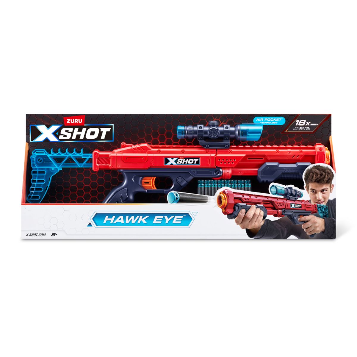  - X-Shot: Excel Lanzador Hawk Eye (16D)