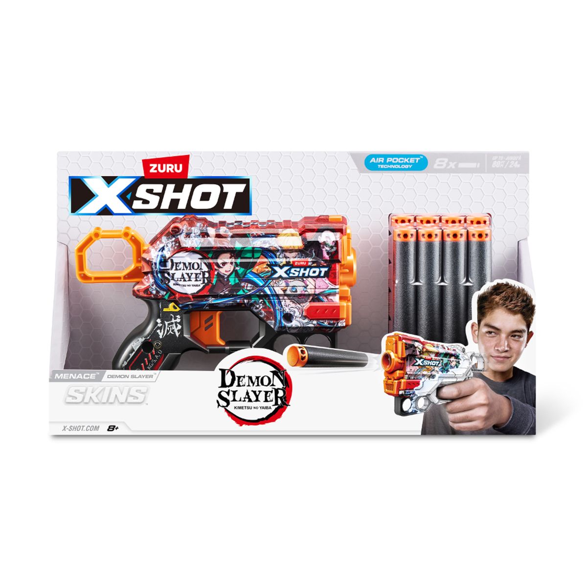  - X-Shot: Skins S1 Lanzador Menace Demon Slayer 8D