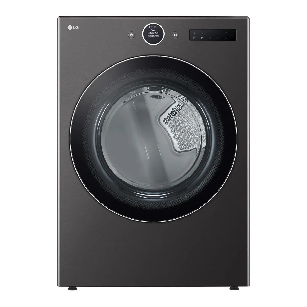 LG - Secadora LG Gas natural 22 kg DF22BFXS6BK
