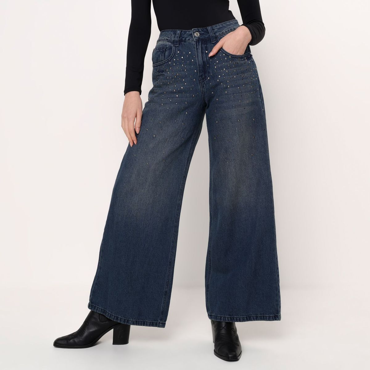 BASEMENT - Jean Wide leg Mujer Basement