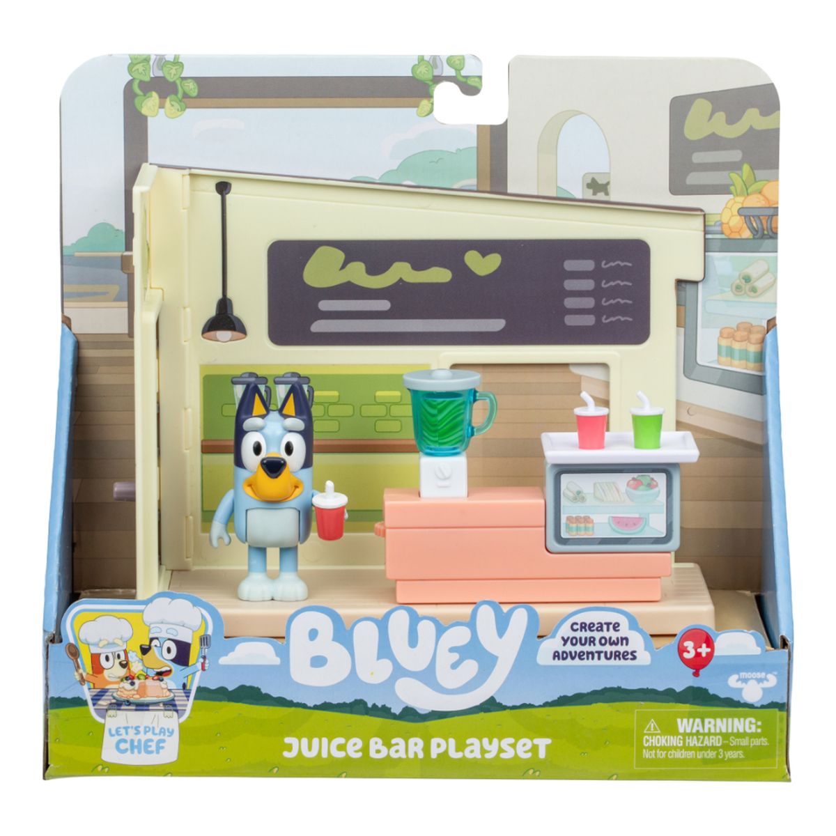 BLUEY - Juguete Bluey: Chef Mini Set Juego Barra de Jugos 
