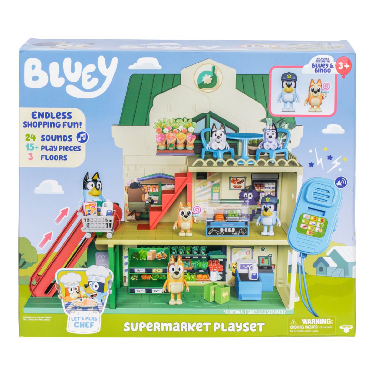 BLUEY - Juguete Bluey: Chef Set Juego Supermercado 