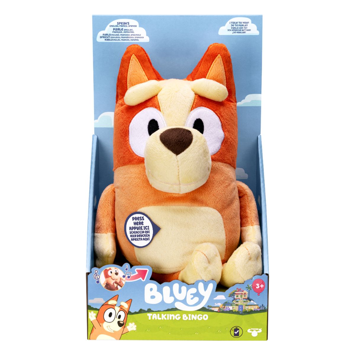 BLUEY - Juguete Bluey: Bingo Peluche con Sonidos 