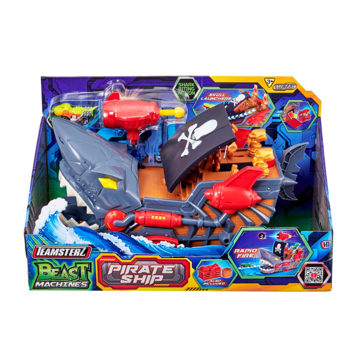  - Pista de carro Teamsterz: Set Barco Pirata + 1 Vehículo