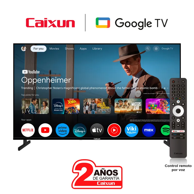 CAIXUN - Televisor | CAIXUN | 50 pulgadas | 4K UHD | C50KAUG