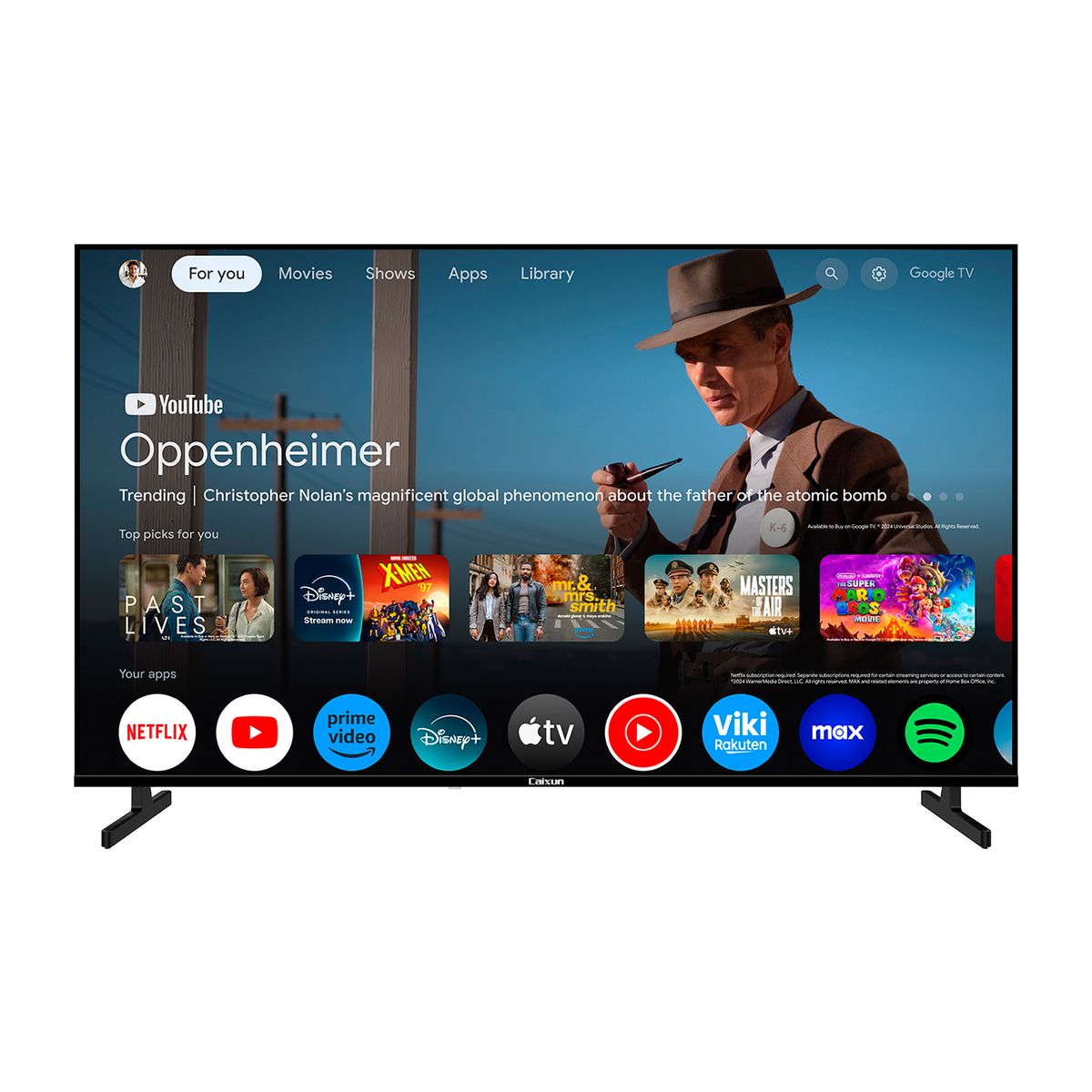 CAIXUN - Televisor | CAIXUN | 50 pulgadas | 4K UHD | C50KAUG