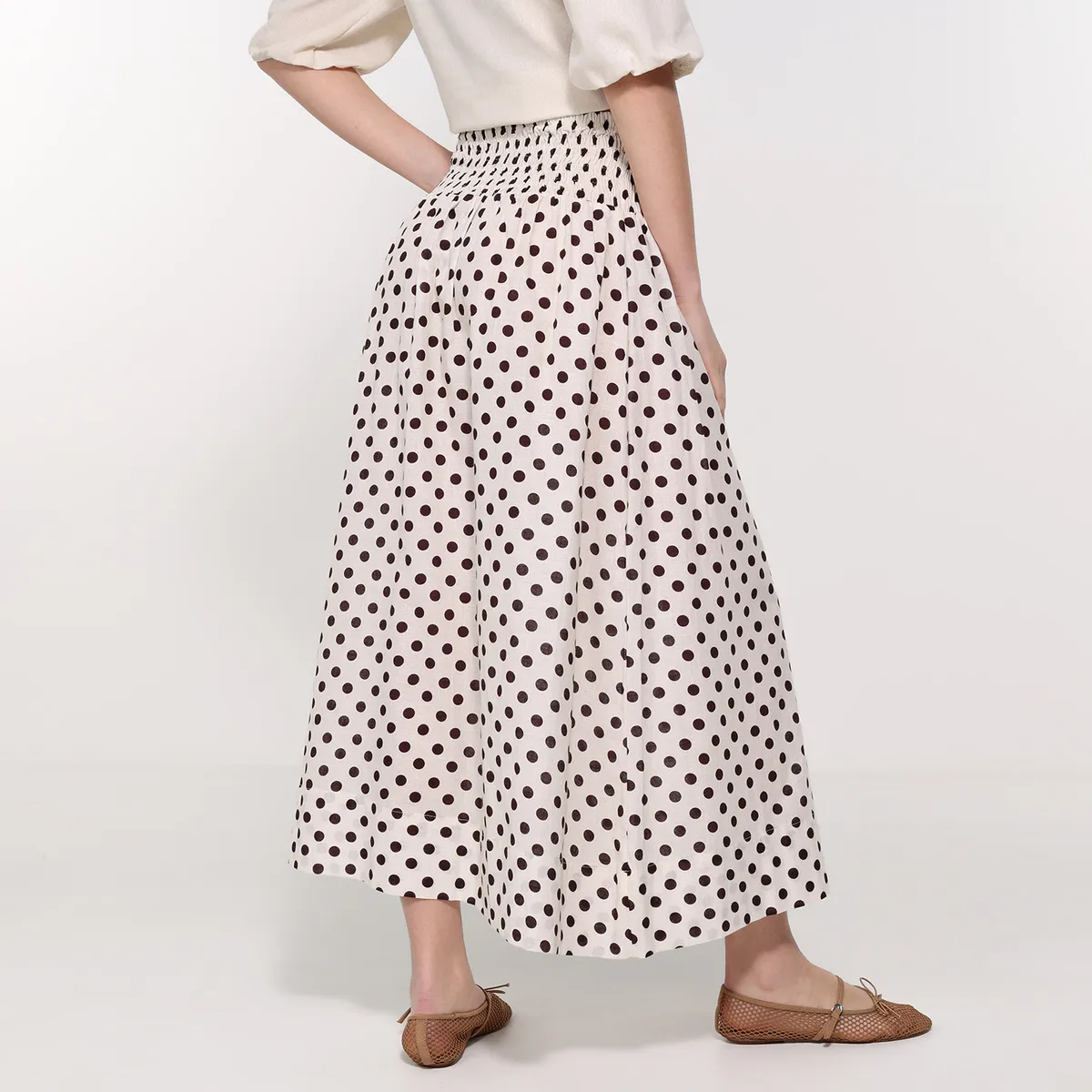 UNIVERSITY CLUB - Falda Midi Mujer De Algodón University Club 