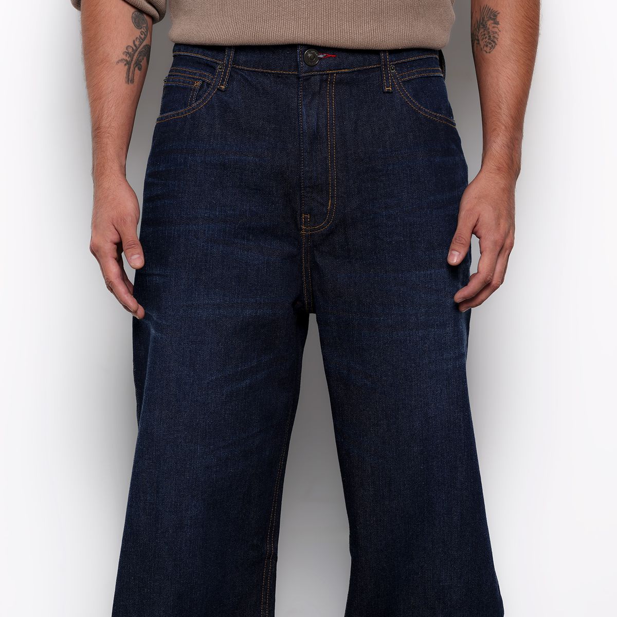 DENIMLAB - Jean 5 Bolsillos Hombre Loose Denimlab Largo 32