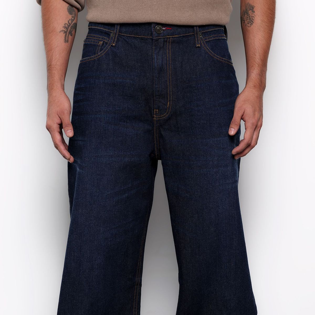 DENIMLAB - Jean 5 Bolsillos Hombre Loose Denimlab Largo 32