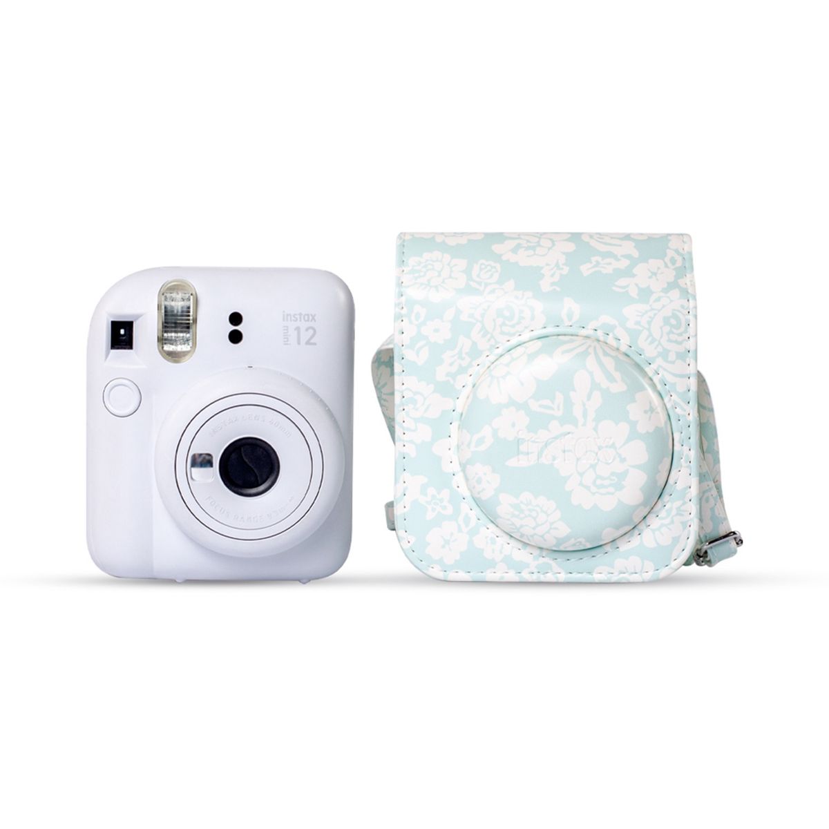 FUJIFILM - Combo Fujifilm Cámara Instax Mini 12 + Estuche Color + Paquete x10 Fotos instax mini borde blanco