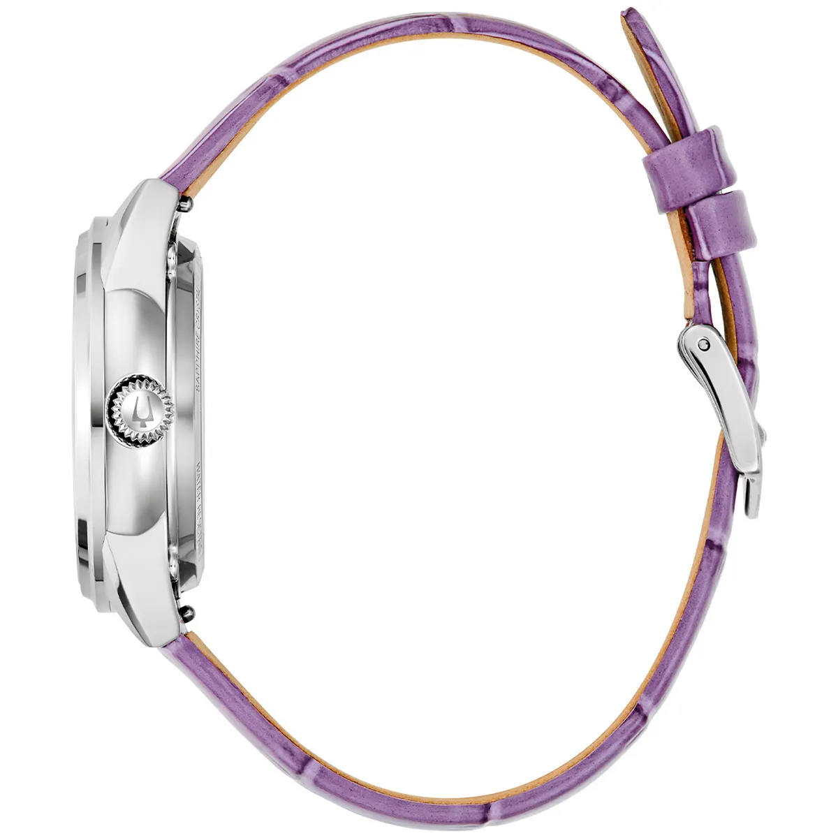 BULOVA - Reloj Bulova Mujer Classics. Reloj Cuero Púrpura 96L339