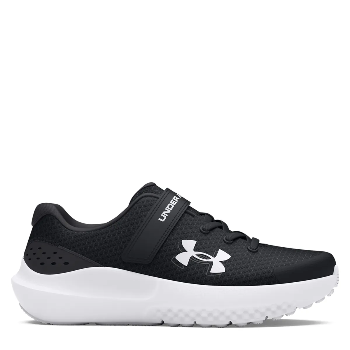 UNDER ARMOUR - Tenis Under Armour Surge 4 AC Niño con Velcro Negros 