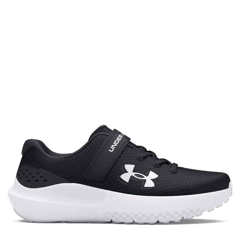 UNDER ARMOUR - Tenis Under Armour Surge 4 AC Niño con Velcro Negros 
