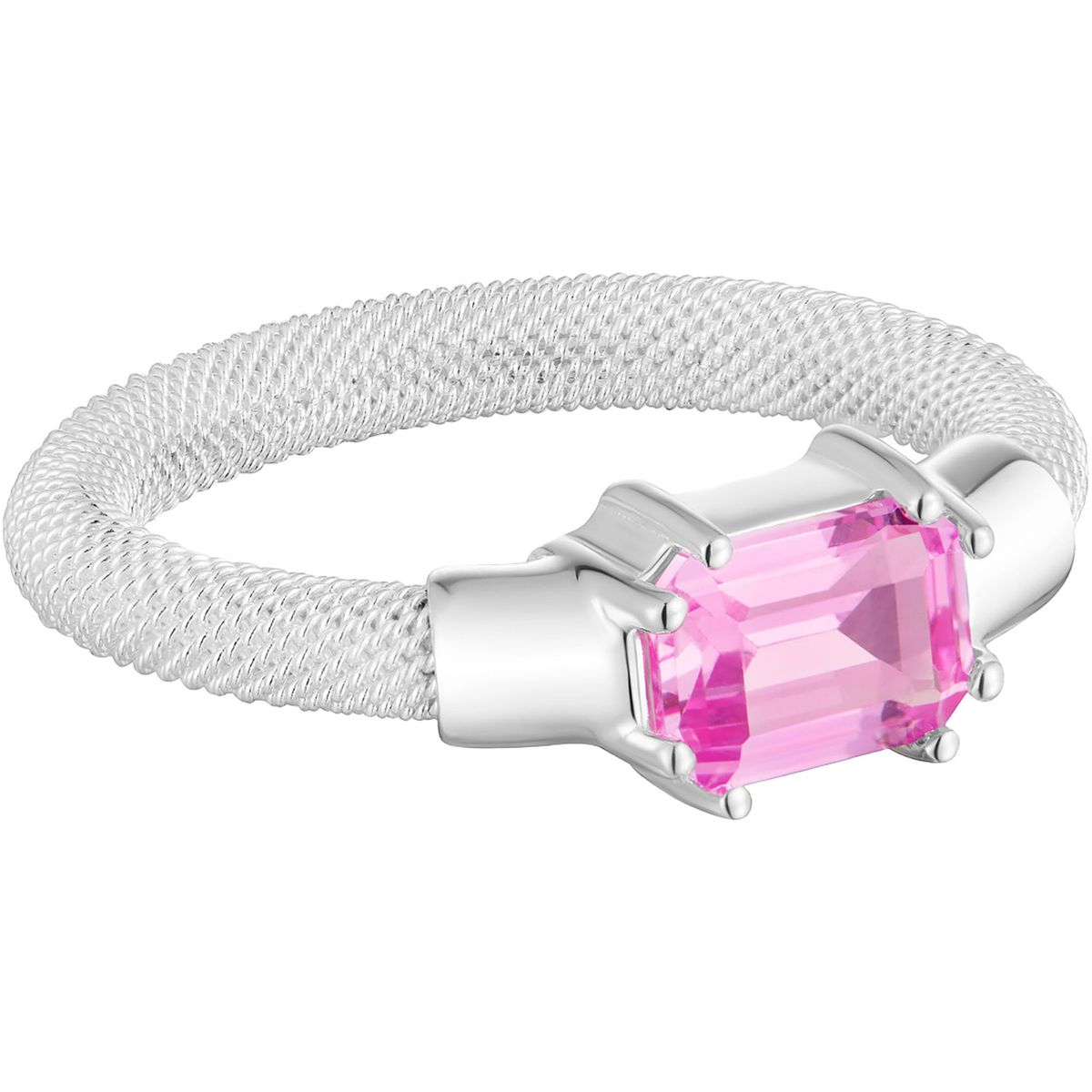 TOUS - Anillo de plata y zafiro creado en laboratorio TOUS Mesh LGG