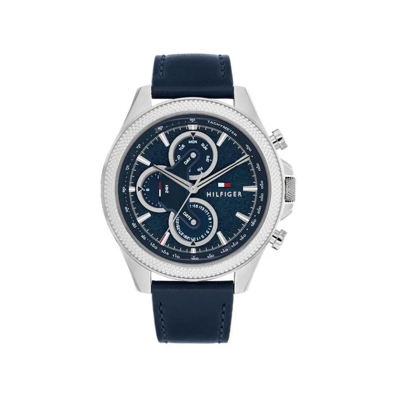 TOMMY HILFIGER - Reloj Tommy Hilfiger Hombre 1792165 . Reloj Cuero Azul