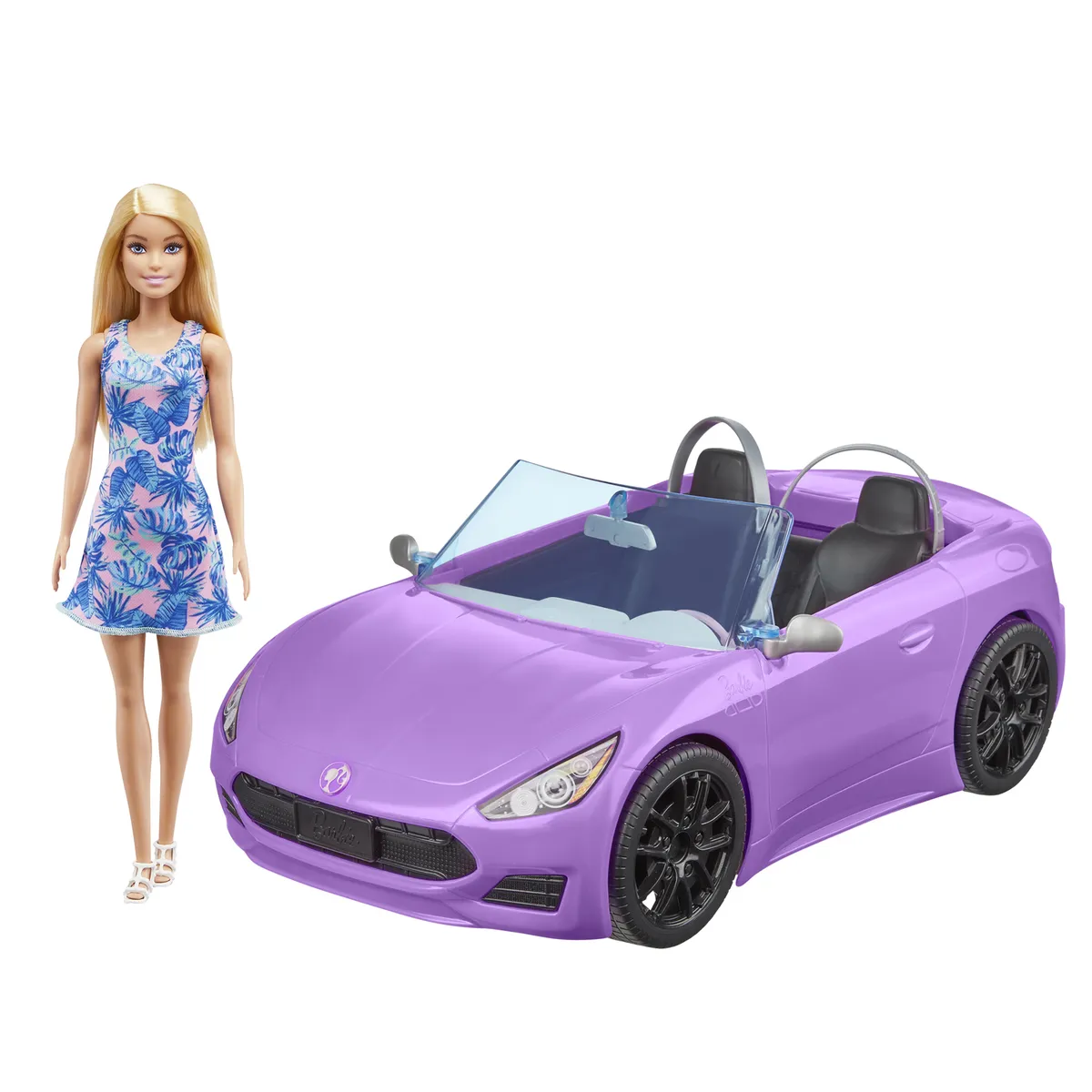 BARBIE - Figura de Muñeca Barbie: Carro para Muñecas Convertible