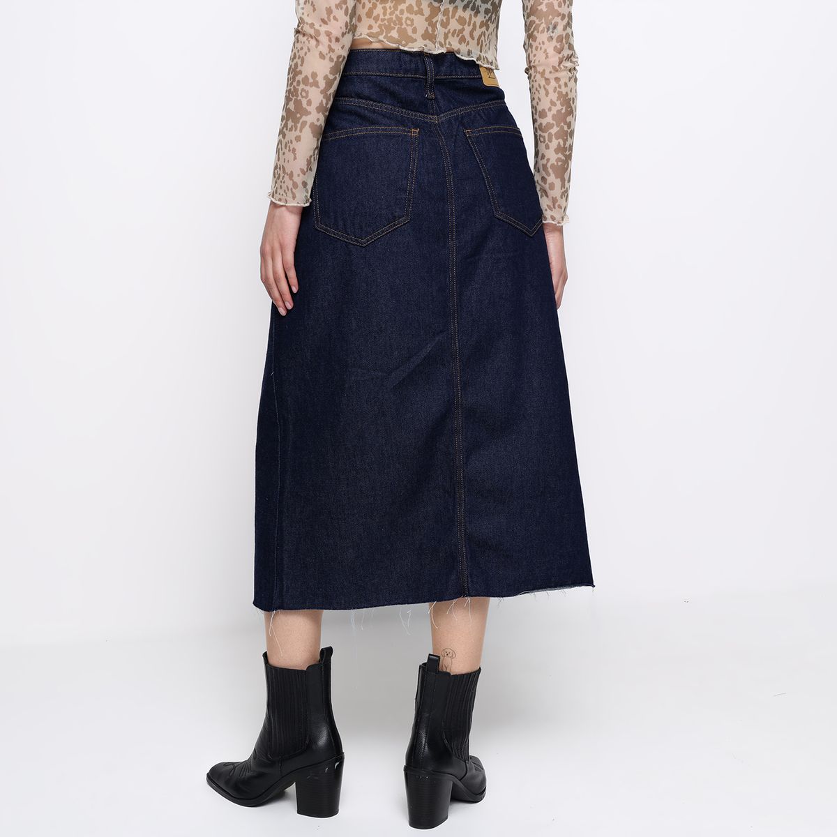 DENIMLAB - Falda Maxi Mujer de Algodón Denimlab