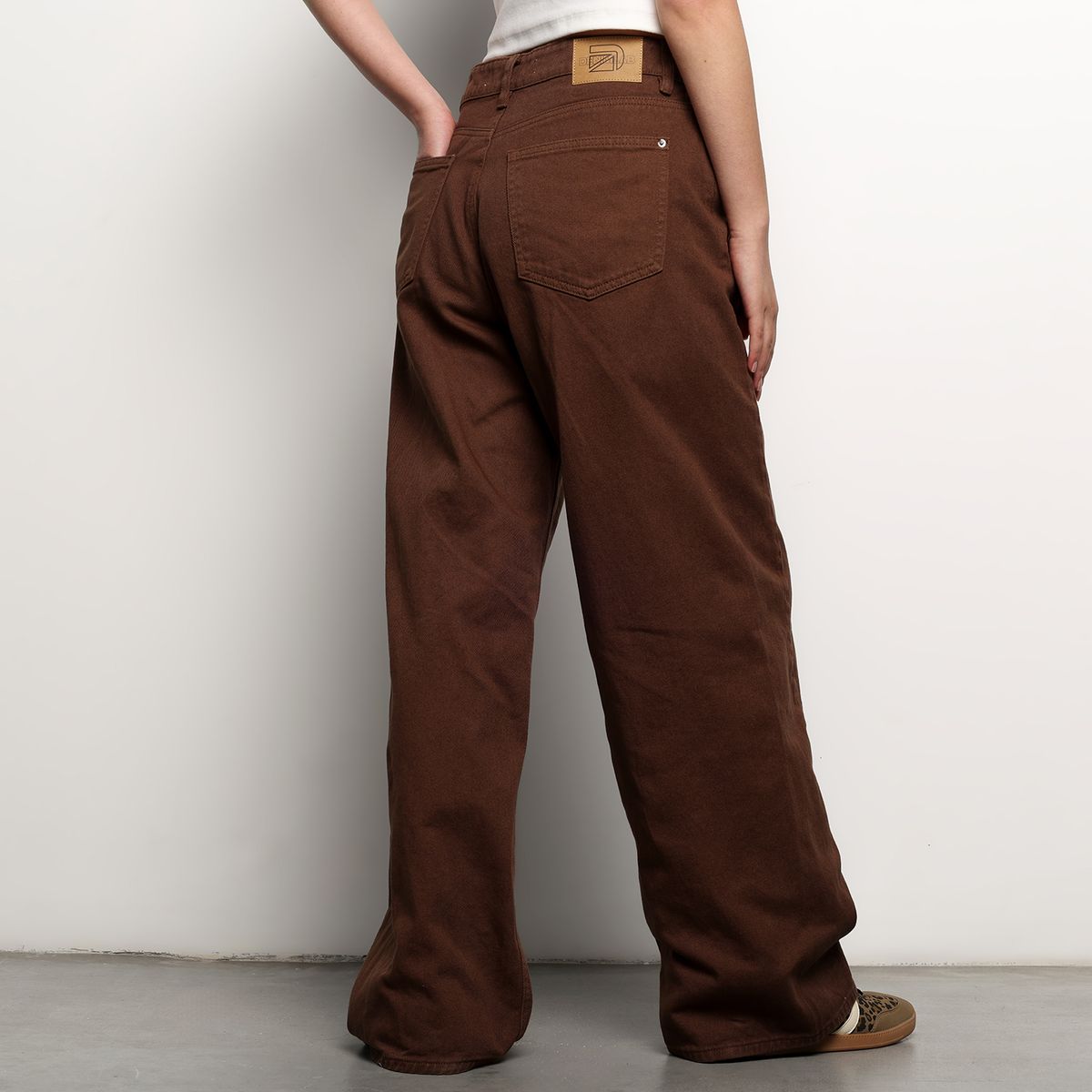 DENIMLAB - Jean Wide leg Mujer Tiro medio Denim de Algodón Denimlab