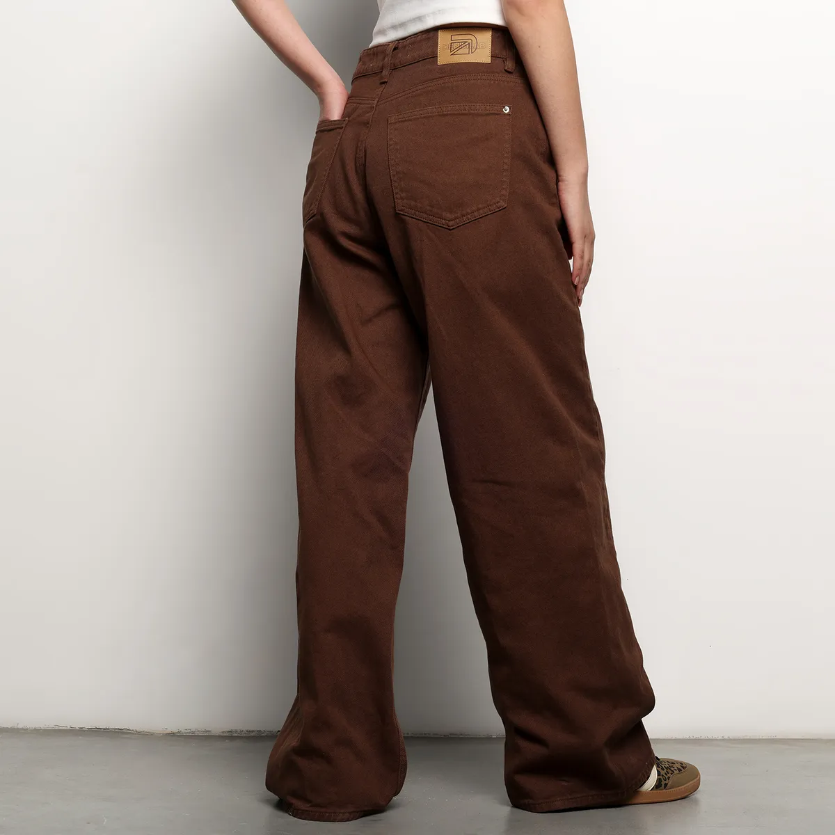 DENIMLAB - Jean Wide leg Mujer Tiro medio Denim de Algodón Denimlab