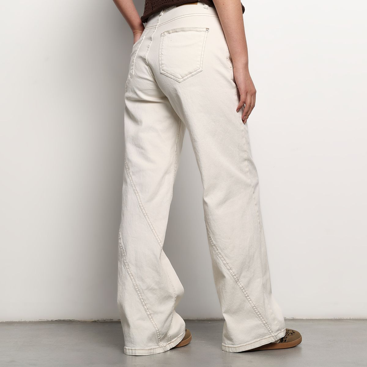 DENIMLAB - Jean Recto Mujer Tiro alto Denim de Algodón Denimlab