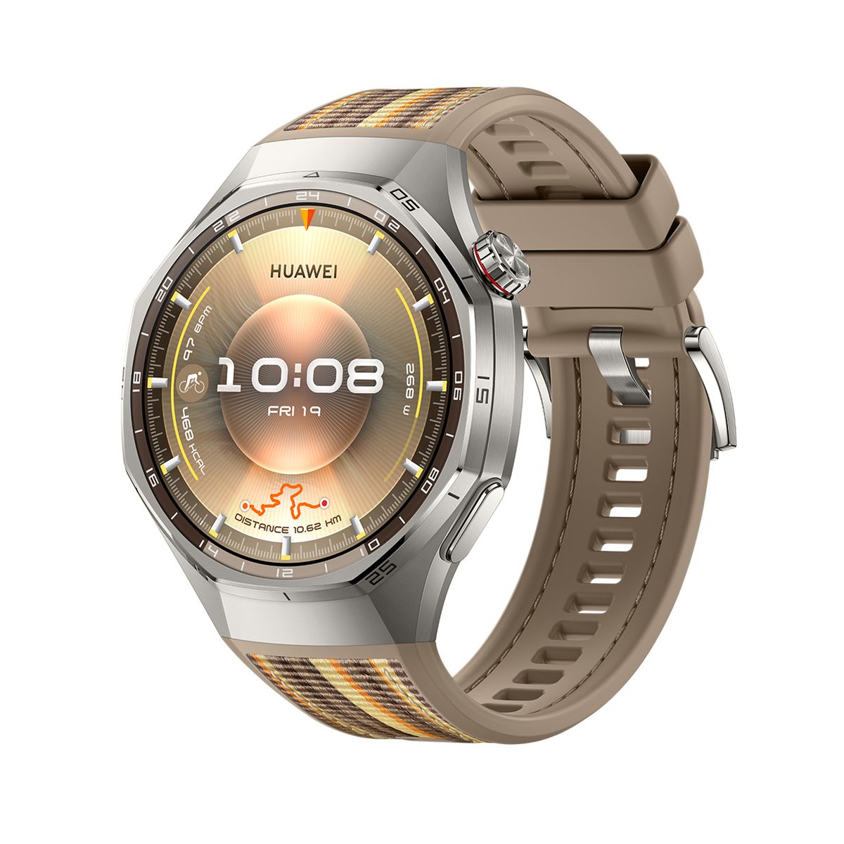 HUAWEI - Smartwatch HUAWEI  GT 6 Pro 46MM Café | 5 ATM, IP68, IP69 resistencia al agua | pantalla AMOLED táctil a color | Correa de Cumpuesto Sintético 1,47 mm