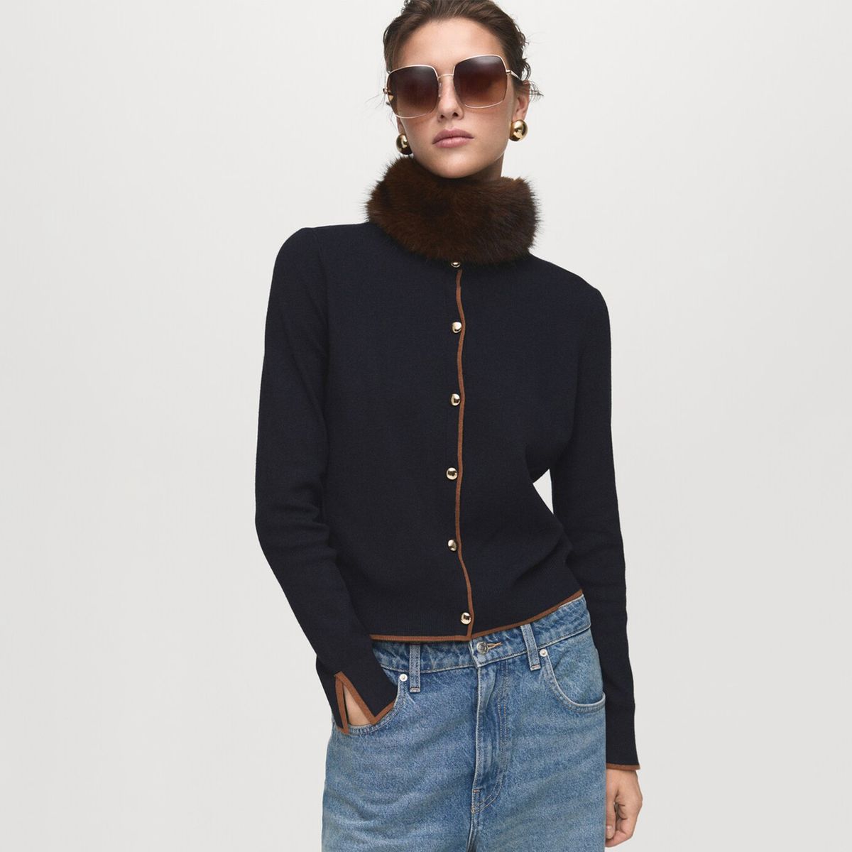 MANGO - Cardigan Mujer Mango 