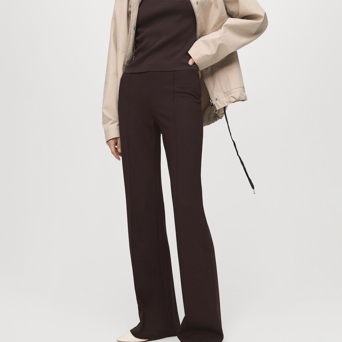 MANGO - Legging Recto Mujer Tiro medio Mango