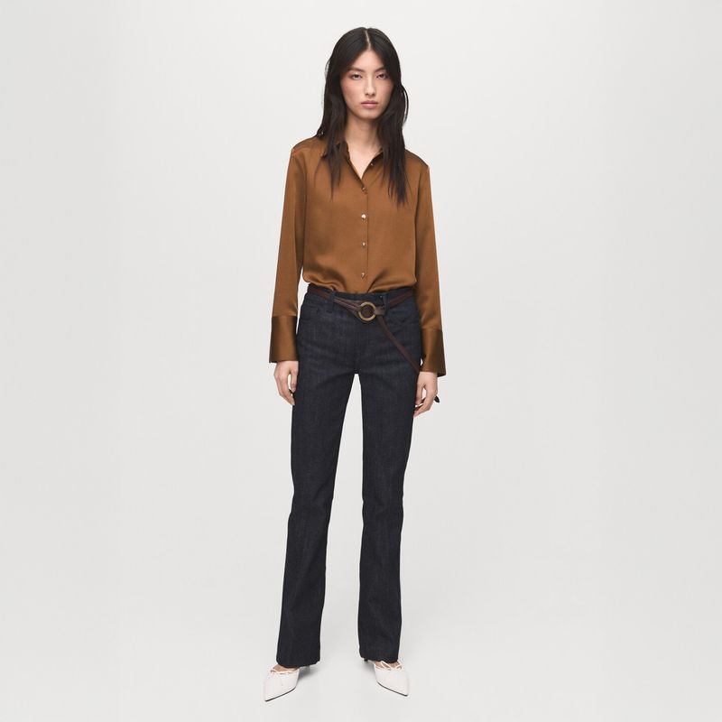 MANGO - Camisa Mujer Manga larga Mango