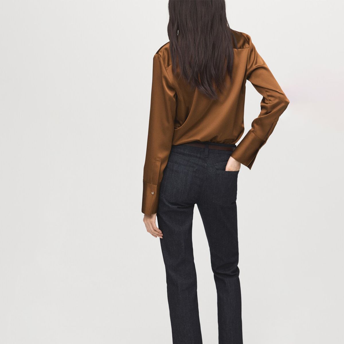 MANGO - Camisa Mujer Manga larga Mango