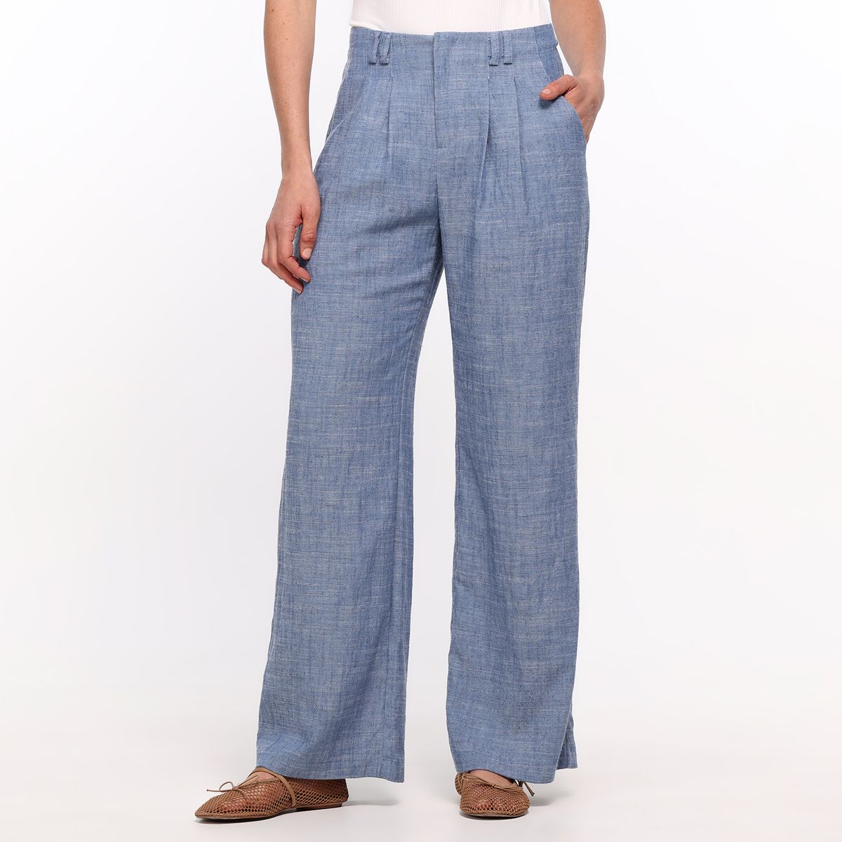 BASEMENT - Pantalón Recto Mujer Basement