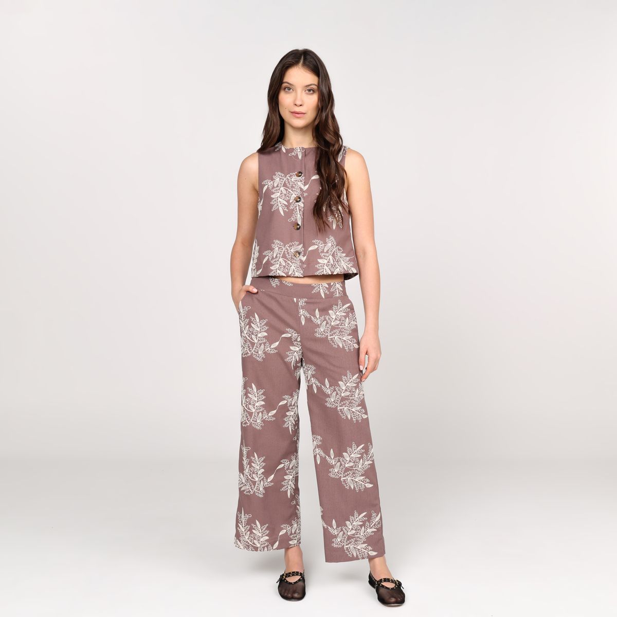 BASEMENT - Pantalón Recto Mujer Tiro medio Basement