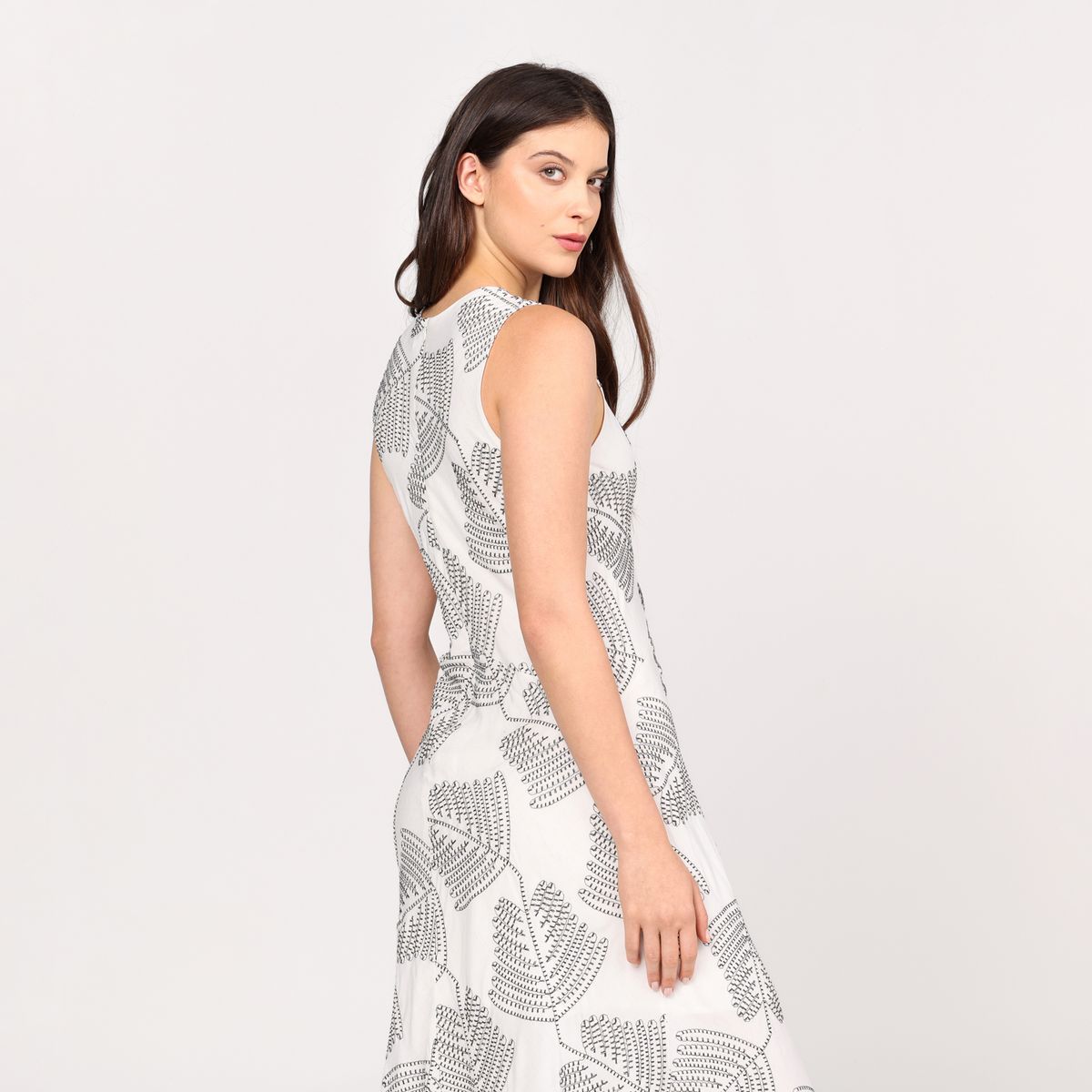 BASEMENT - Vestido Mujer Largo Casual Basement