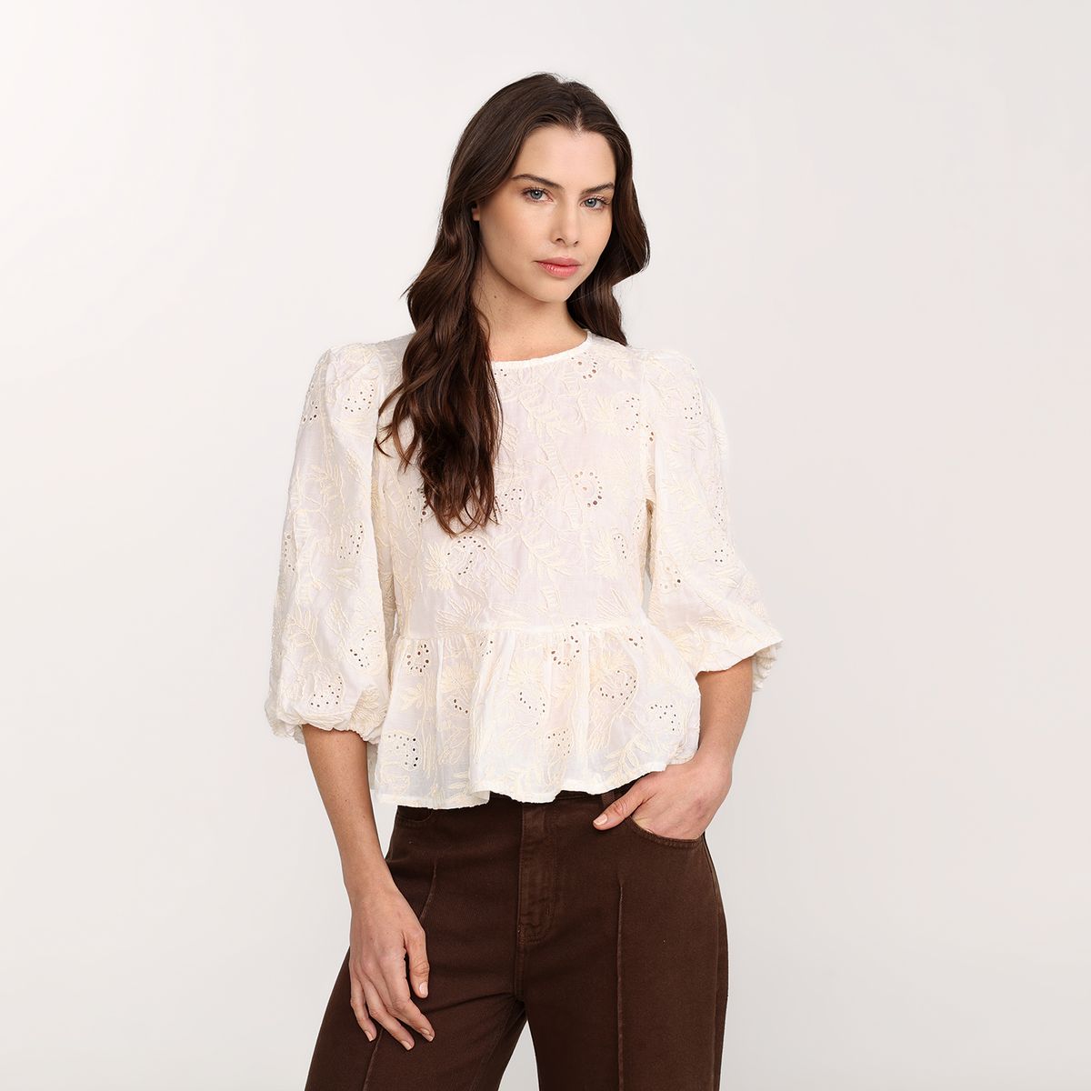 BASEMENT - Blusa Mujer Manga larga Basement