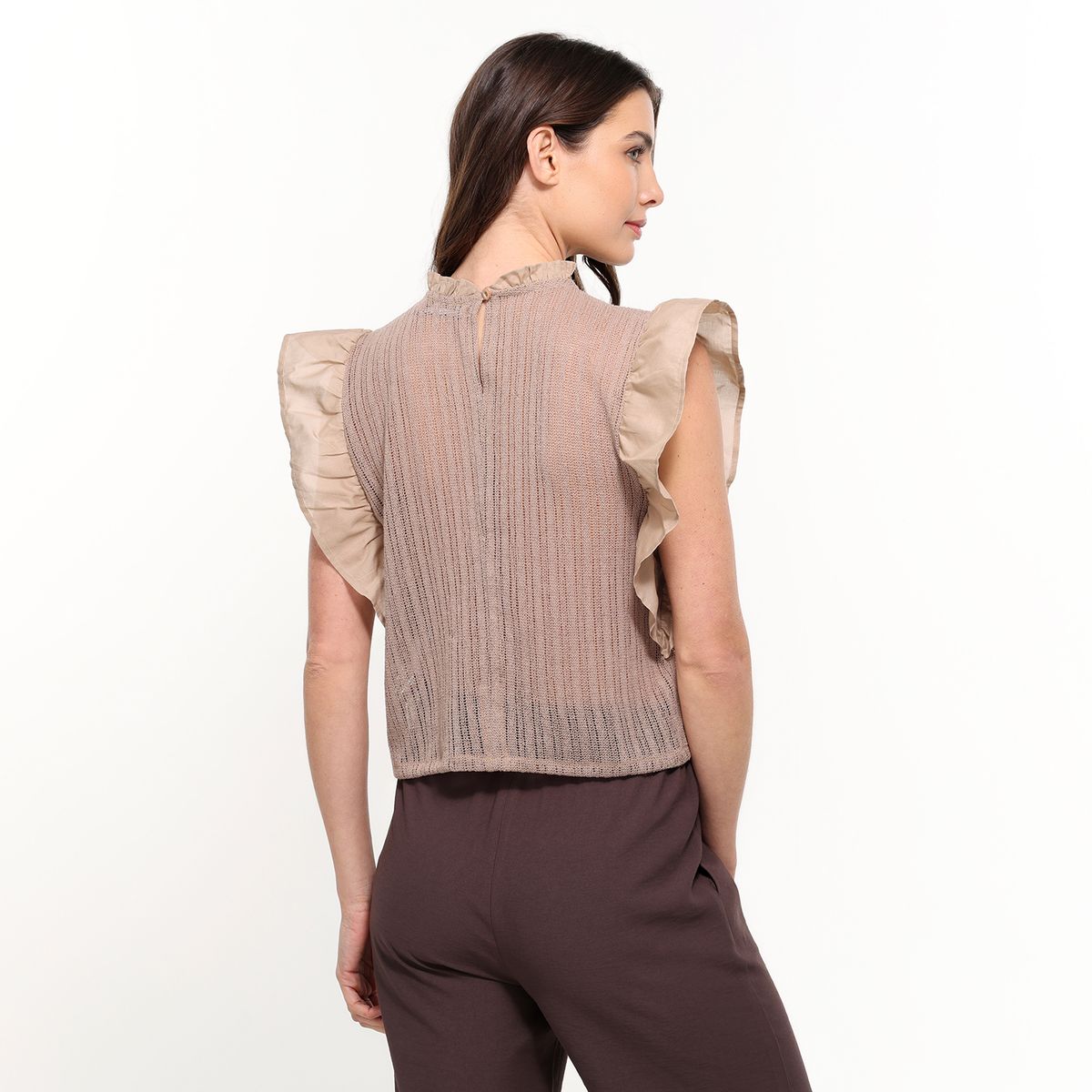 BASEMENT - Blusa Mujer con Boleros Sin mangas Basement