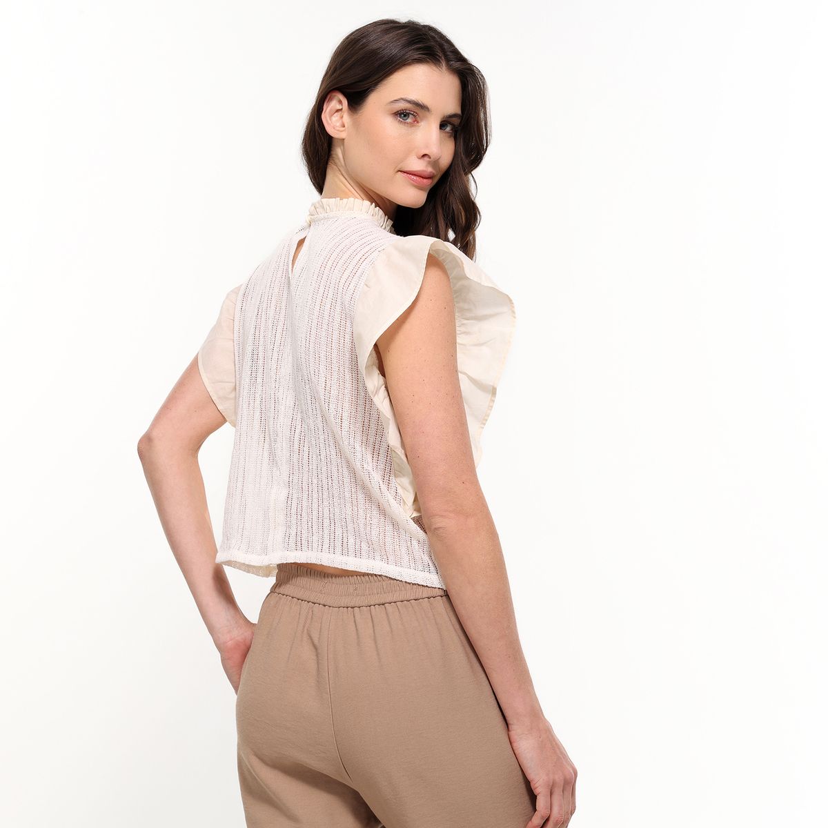 BASEMENT - Blusa Mujer con Boleros Sin mangas Basement