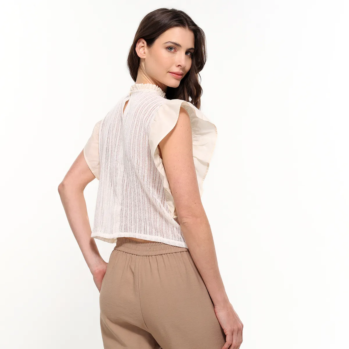 BASEMENT - Blusa Mujer con Boleros Sin mangas Basement