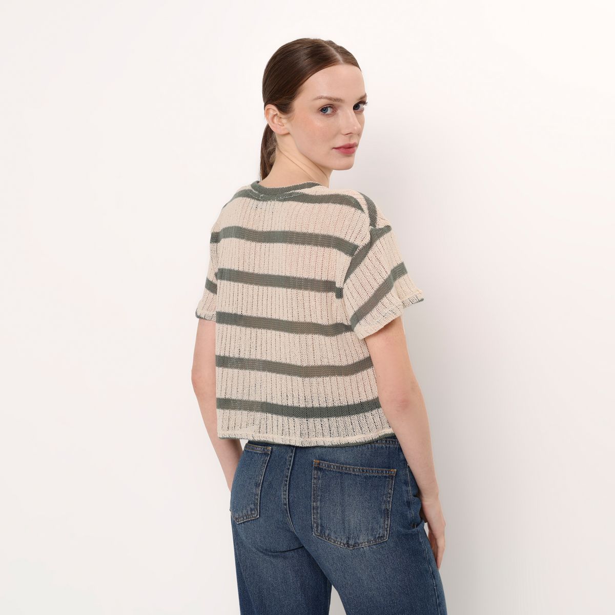 BASEMENT - Camiseta Mujer Tejido Manga corta Basement