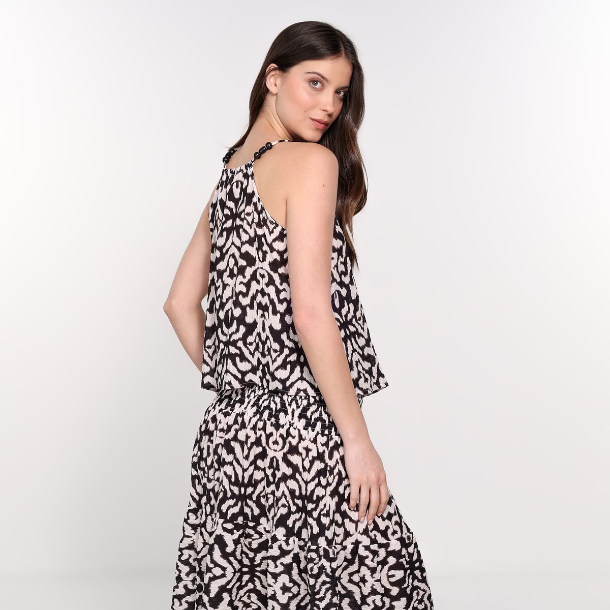 BASEMENT - Blusa Mujer con Estampado Sin mangas Basement  