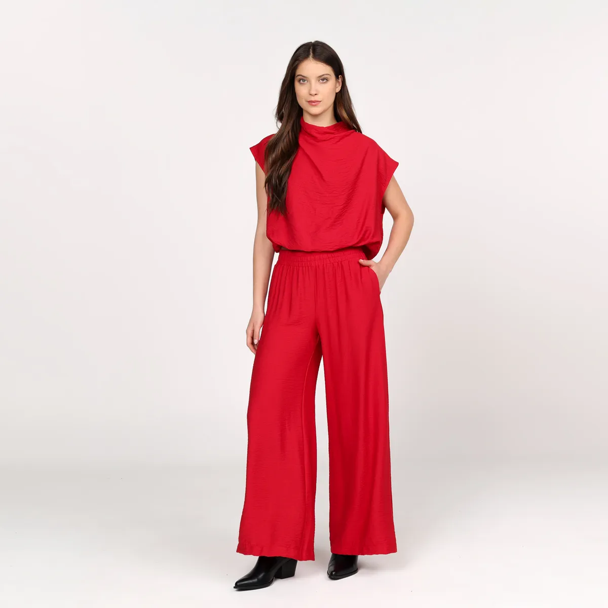 BASEMENT - Pantalón Recto Mujer Basement