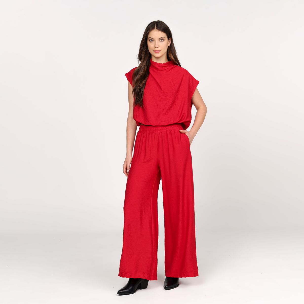 BASEMENT - Pantalón Recto Mujer Basement