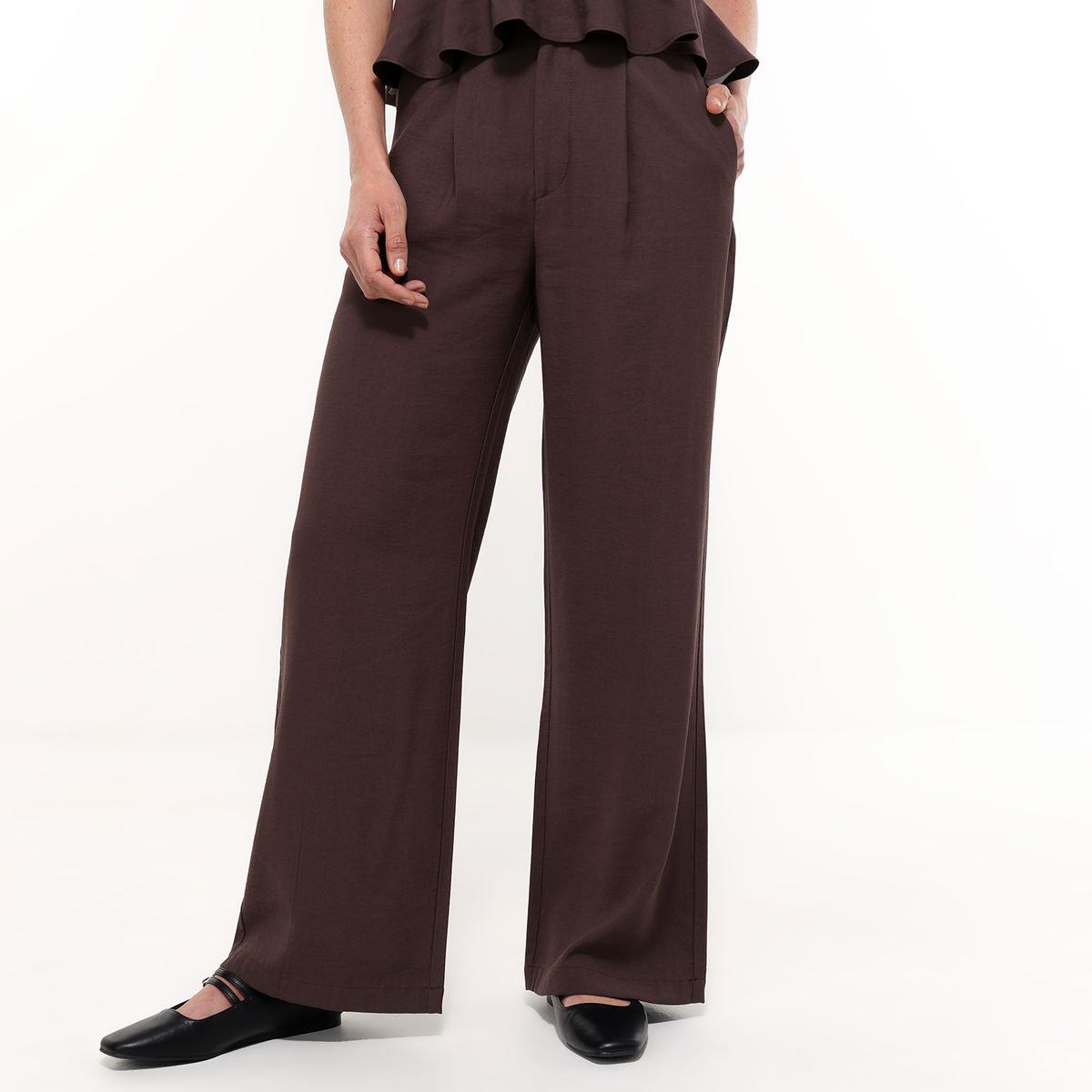 BASEMENT - Pantalón Recto Mujer Tiro alto Basement