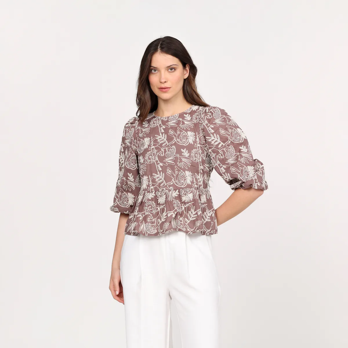 BASEMENT - Blusa Mujer Manga larga Basement